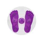 Purple Waist Twister Disc with LCD Counter, 360° Rotation Fitness Board for Weight Loss & Core Exercise
