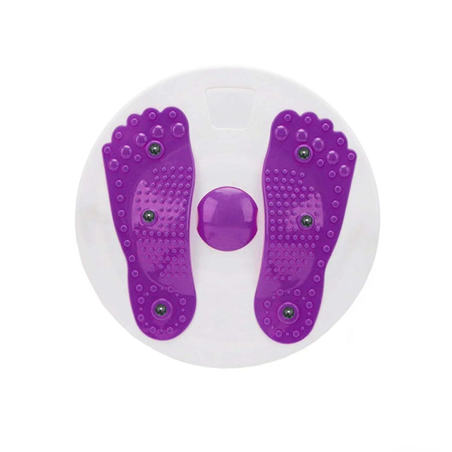Purple Waist Twister Disc with LCD Counter, 360° Rotation Fitness Board for Weight Loss & Core Exercise