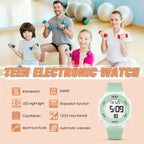 Watches for Women, Fashion Watch With High-Resolution LED Definition Display, Waterproof Multi-Function Electronic Digital Watch