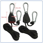 1/2/4/6/8/10/12/14/16pcs Hanger Pulley Ratchets Kayak Rope 1.6M Rope Pulley Ratchet Locking Hanger Sky Curtain Tent for Camping