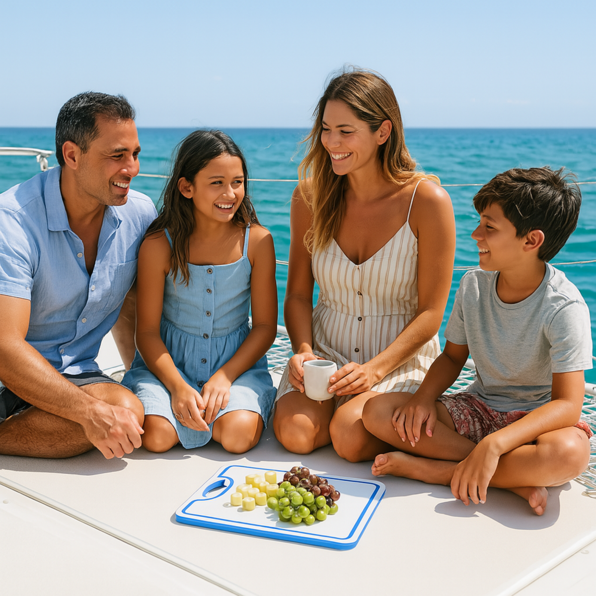 Made in the USA | Premium Cutting Board | Textured 1/2 inch HDPE UV Protected | Non-Skid or Mark Rubber Feet | Great for Boats & any Counter-top