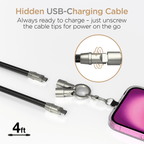 HyperGear 2-in-1 Universal Crossbody Phone Strap and Charging Cable