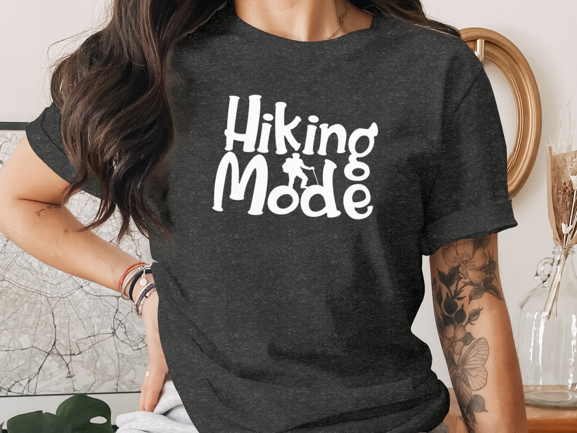 Hiking Mode Funny Outdoor Adventure Hiker Nature T-Shirt