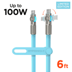 HyperGear Chunky180° 100W USB-C to USB-C Rugged Fast Charge Cable 6ft