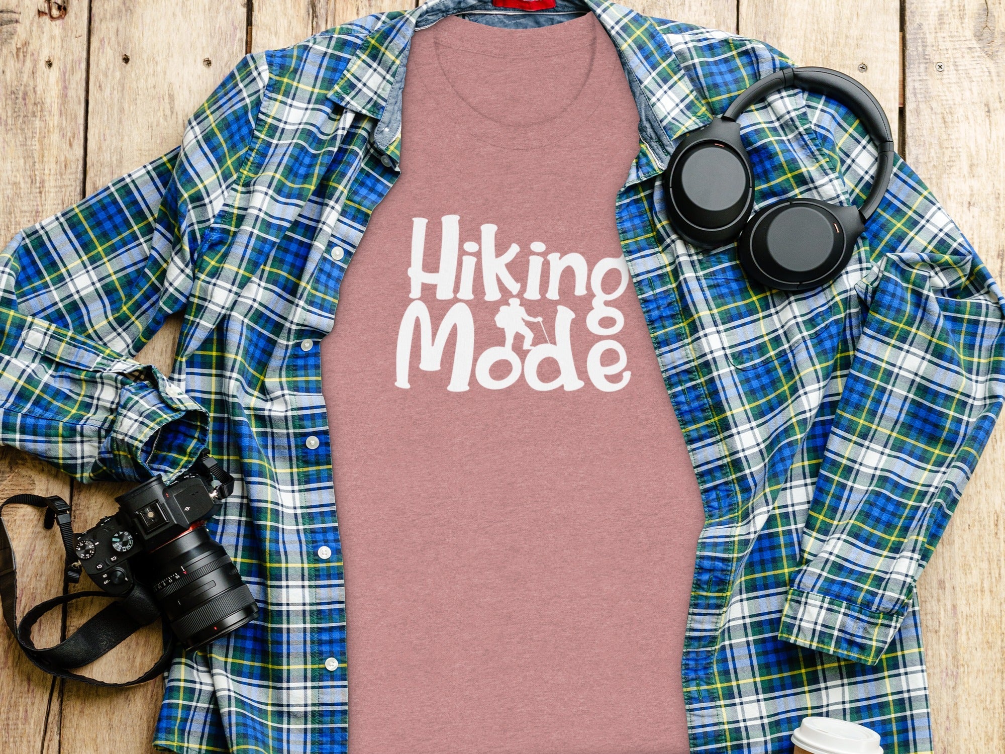 Hiking Mode Funny Outdoor Adventure Hiker Nature T-Shirt