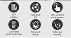 Bicycle Bag Phone Bag Waterproof Front Frame Cycling Bag Sensitive Touch Screen Road Bike Bag Bicycle Phone Bag Bike Phone Holder EVA Waterproof Handlebar Bag With Sensitive Bike Phone Front Frame Bag Bicycle Bag Phone Mount Top Tube Bag Bike 6.0-7.4 Inch