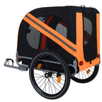 Large Folding Bike Trailer for Dogs – 66Lb Capacity All-Terrain Pet Carrier