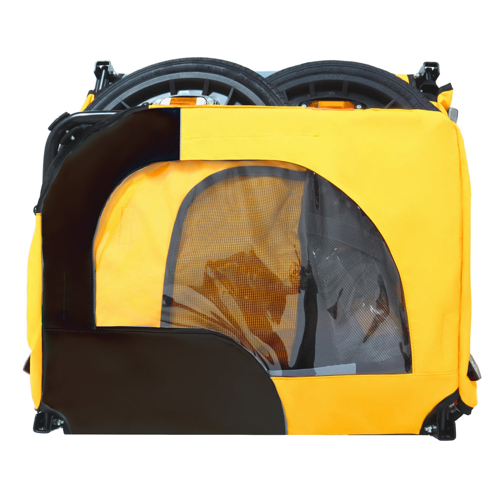 Pet Bike Trailer Dog Cart for Medium Dogs up to 66 lbs