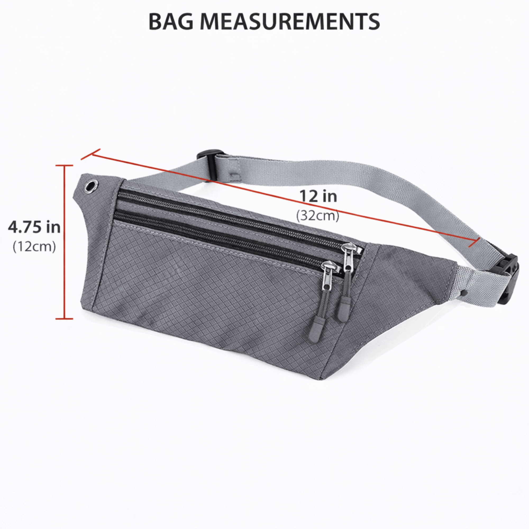 XGear Fitness Waterproof Fanny Pack for Running and Travel