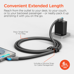 HyperGear Chunky180° 100W USB-C to USB-C Rugged Fast Charge Cable 6ft