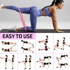 XGear Fitness Set of 3 Womens Butt and Hip Exercise Bands