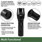 EcoGear FX TK120 LED Tactical Flashlight with Strobe 2-Pack