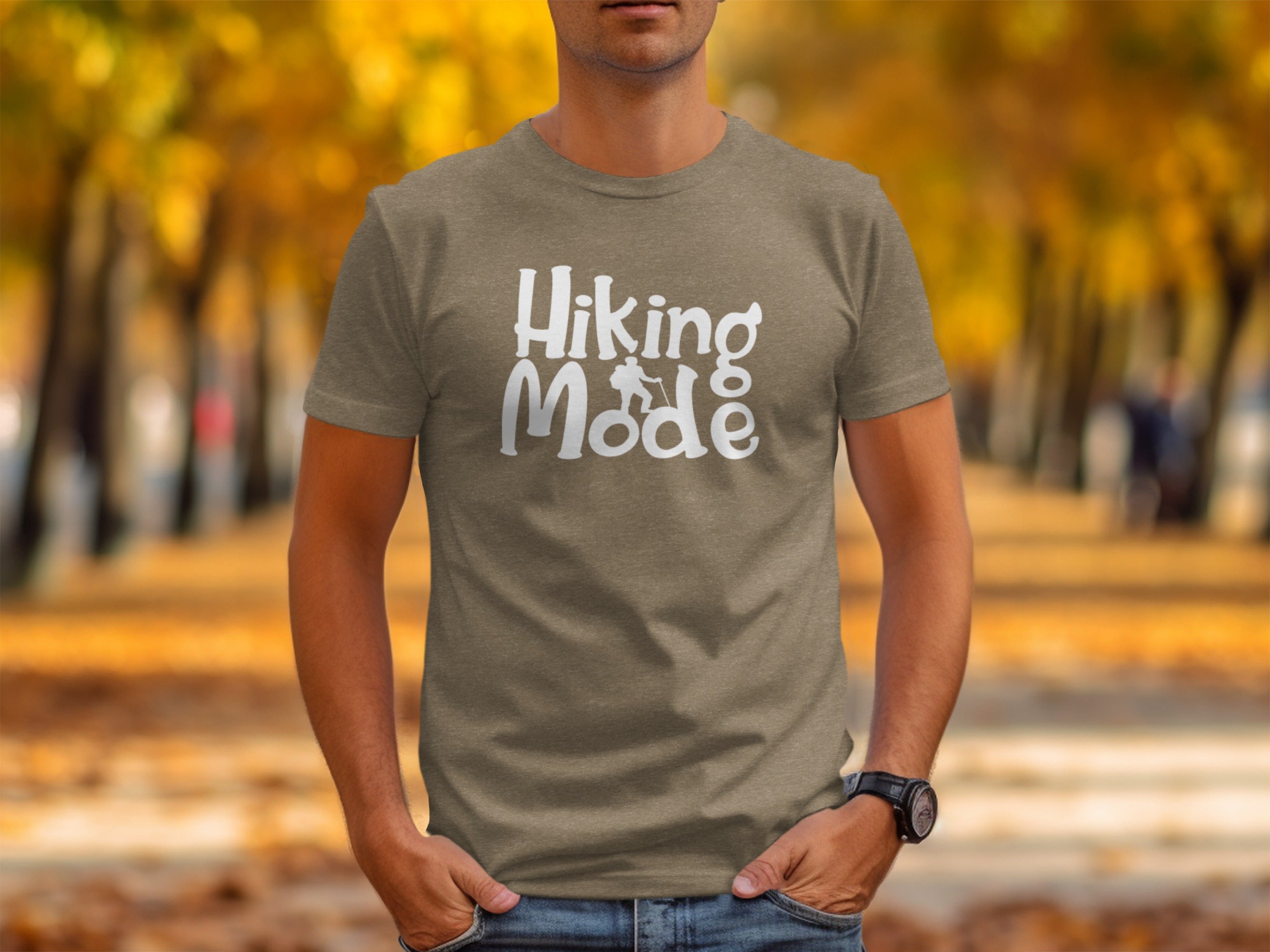 Hiking Mode Funny Outdoor Adventure Hiker Nature T-Shirt