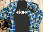 Hiking Above the Word Hiking Design Graphic T-Shirt