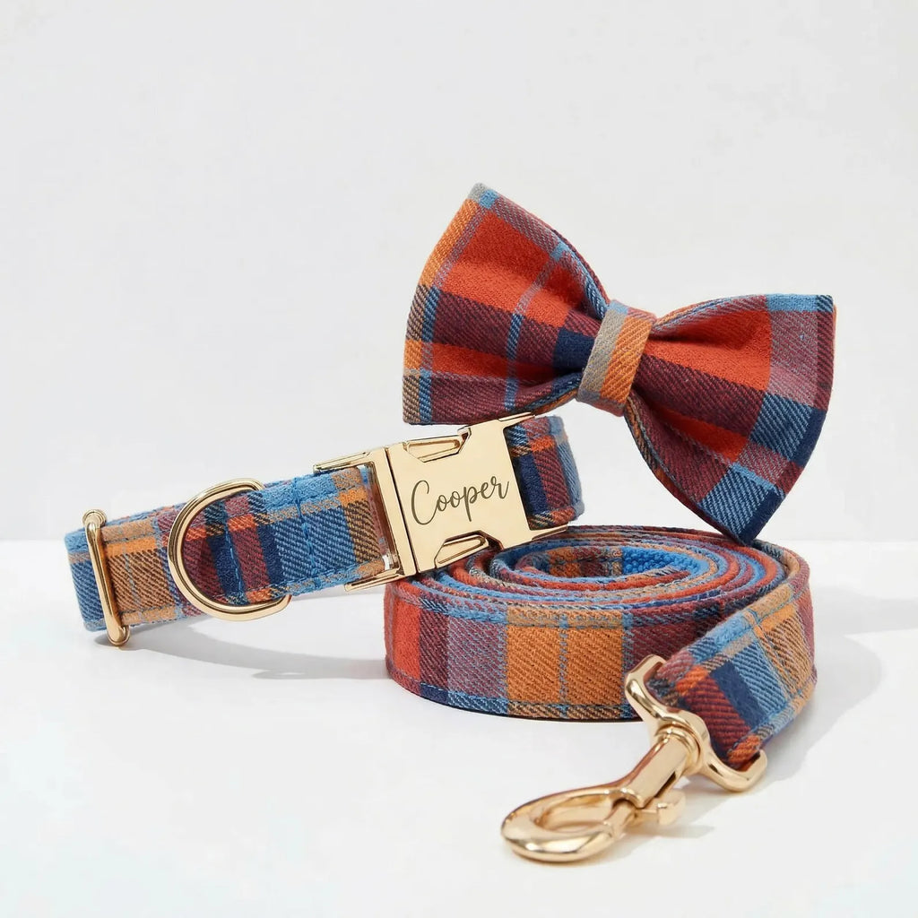 Midnight Copper Plaid Set