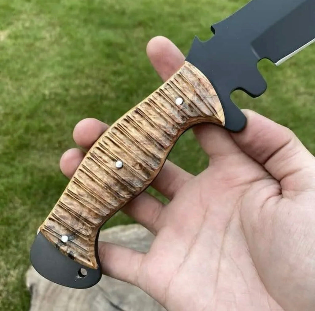 CUSTOM HANDMADE TACTICAL HUNTING 1095 KNIFE / BLADE CAMPING