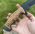 CUSTOM HANDMADE TACTICAL HUNTING 1095 KNIFE / BLADE CAMPING