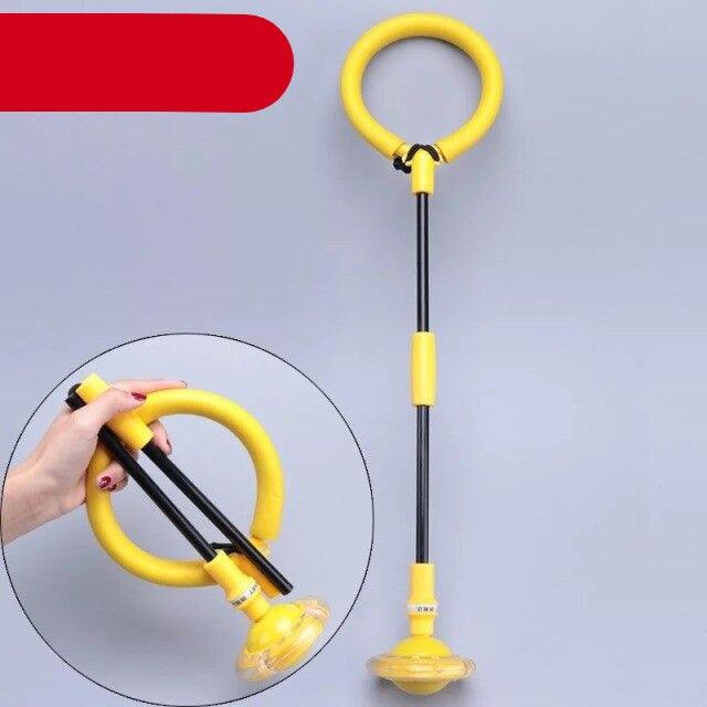 LED Flash Wheel Jumping Ball Single Foot Skipping Rope Adults Children Exercise Fitness Entertainment Toy Glowing Sport Balls Foldable Ankle Skip Ball Flash Jump Colorful Sports Swing Ball Fitness Jump Rope Fat Burning Game For Adults And Children