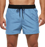 Men Swimwear Shorts Male Swimming Trunks Swimsuits Man Surf Beach Swim Sports Pants Board Mesh New Summer Men's Clothing  Beach Swimming Casual with Adjustable Elastic Cord