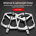 Mountain Bike Bicycle Pedals Cycling Ultralight Aluminum Alloy 4 Bearings Pedals Bike Pedals Flat Advanced 4 Bearings Mountain Bike Pedals Platform Bicycle Flat Alloy Pedals