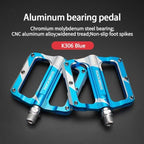 Mountain Bike Bicycle Pedals Cycling Ultralight Aluminum Alloy 4 Bearings Pedals Bike Pedals Flat Advanced 4 Bearings Mountain Bike Pedals Platform Bicycle Flat Alloy Pedals