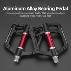 Mountain Bike Bicycle Pedals Cycling Ultralight Aluminum Alloy 4 Bearings Pedals Bike Pedals Flat Advanced 4 Bearings Mountain Bike Pedals Platform Bicycle Flat Alloy Pedals
