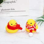 Normal Airscrew Helmet Standing Duck Broken Wind Small Yellow Duck Bike Motor Riding Cycling Lights Bicycle Accessories Rubber Yellow Duck Toy Bike Ornaments Yellow Duck With Proper Helmet Cool Decorations