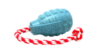 USA-K9 Grenade Shaped Rubber Dog Toy - Chew, Treat Dispenser & Tug Toy | USA