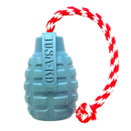 USA-K9 Grenade Shaped Rubber Dog Toy - Chew, Treat Dispenser & Tug Toy | USA
