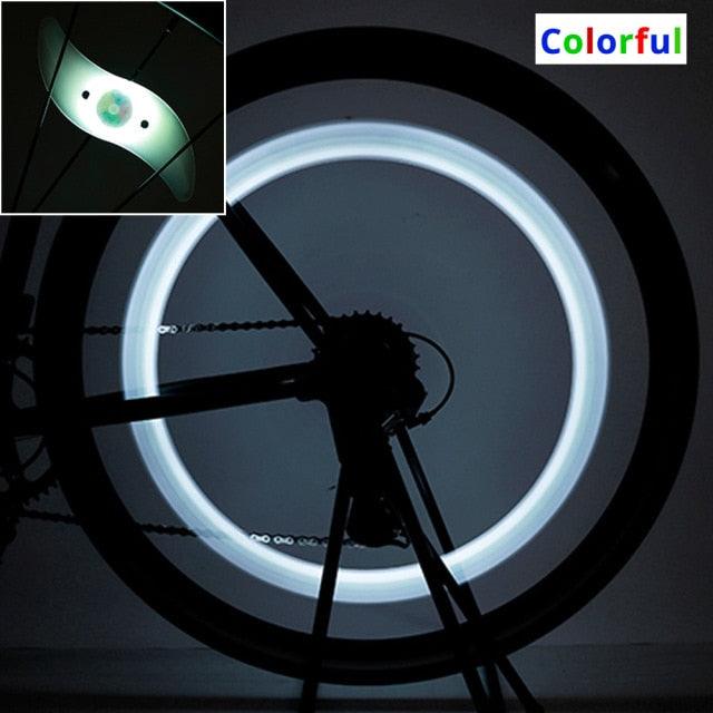Waterproof Bicycle Spoke Light 3 Lighting Mode LED Bike Wheel Light Safety Warning Light 3 Modes LED Cycling Lights RGB Colorful Bicycle Spoke Lights For Safety Warning And Decoration