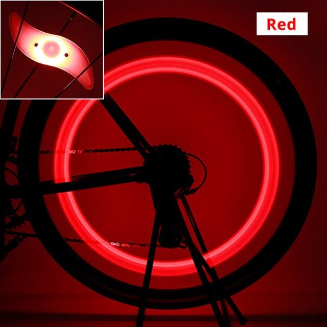 Waterproof Bicycle Spoke Light 3 Lighting Mode LED Bike Wheel Light Safety Warning Light 3 Modes LED Cycling Lights RGB Colorful Bicycle Spoke Lights For Safety Warning And Decoration