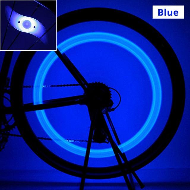 Waterproof Bicycle Spoke Light 3 Lighting Mode LED Bike Wheel Light Safety Warning Light 3 Modes LED Cycling Lights RGB Colorful Bicycle Spoke Lights For Safety Warning And Decoration