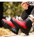 Camouflage Hiking Strong Breathable Non-slip Shoes Outdoor Men's Sports Shoes Waterproof Air Circulation Insole Ankle Support Non-Slip Lightweight For Outdoor Trekking Walking Shoes