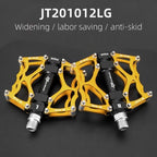 Road Bike Pedals Aluminum Alloy Anti-slip Bicycle Pedals Hollow-Carved Design Pedals Bicycle Accessories Mountain Bike Pedals Flat Bicycle Pedals Platform Cycling Sealed Bearing Aluminum Pedals For Mountain Bike