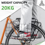 Folding Steel Mesh Bicycle Basket