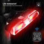 Turn Signals For Bicycle Light Bicycle Taillight Led Light With USB Charging Bicycle Lighting Safety Warning Brake Light Remote Control Bike Rear Light Back USB Rechargeable Safety Warning Cycling Light Fits On Any Road Bicycle