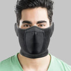 Unisex Breathable Black Half Ski Windproof Sport Mask Face Cover Ear Warmer For Winter Weather Men Running Thermal Masks Scarf Snowboard Ski Mask Neck Warmer