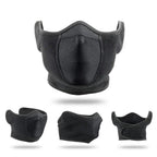 Unisex Breathable Black Half Ski Windproof Sport Mask Face Cover Ear Warmer For Winter Weather Men Running Thermal Masks Scarf Snowboard Ski Mask Neck Warmer