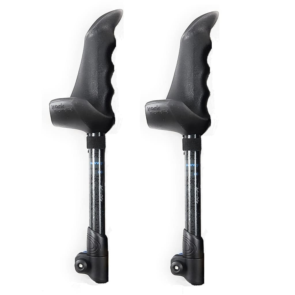Motivator Swift Connect Travel Poles for Balance and Rehab - Patented Stability Grips - Lightweight, Adjustable and Collapsible includes Detachable Feet and Travel Bag