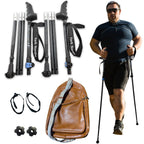 Motivator Super Duty Swift Connect Travel Poles for Big & Tall, Balance and Rehab - Heavy Duty Poles with XL Motivator Stability Grips - For Heights 4' to 7' and for Weights up to 300lbs